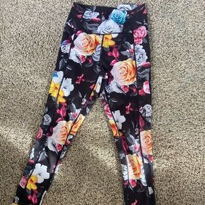 Zyia Floral Mesh Leggings